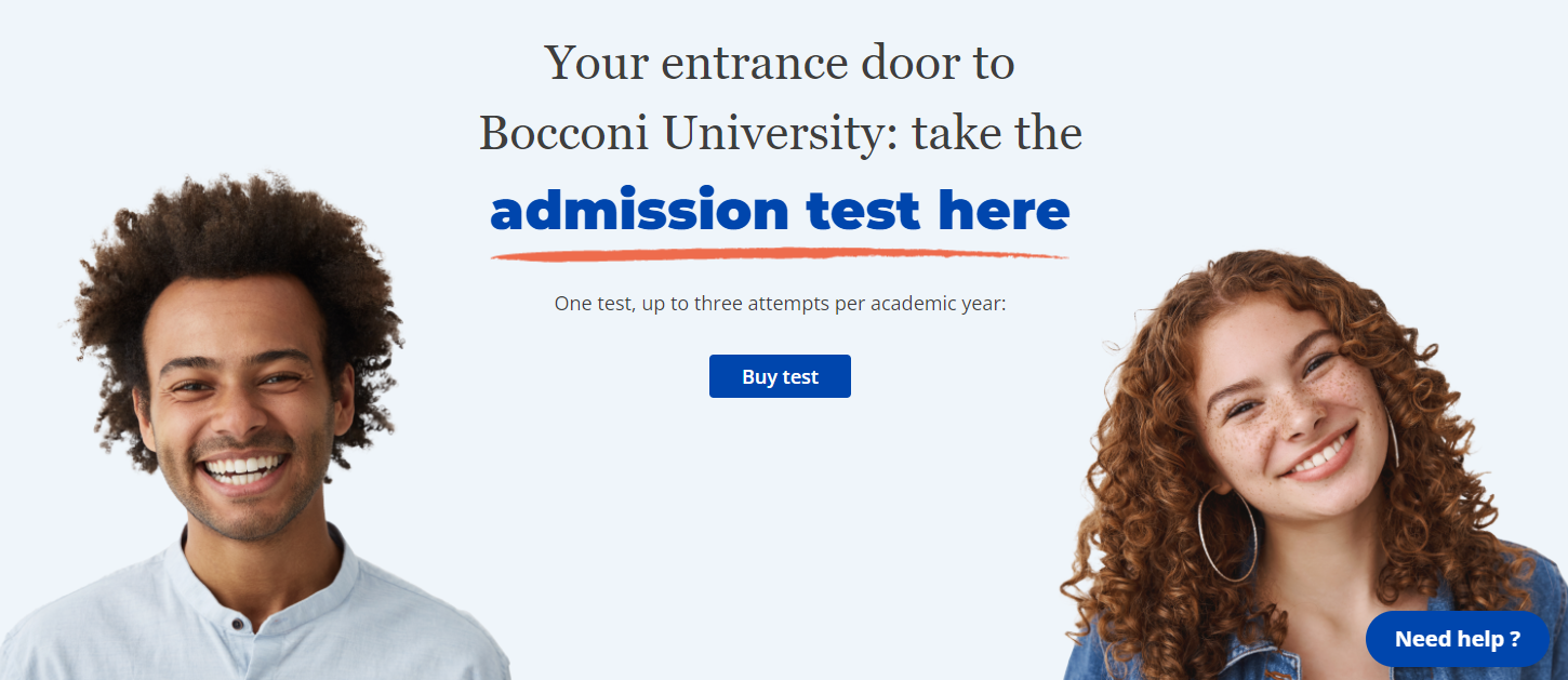 bocconi test online